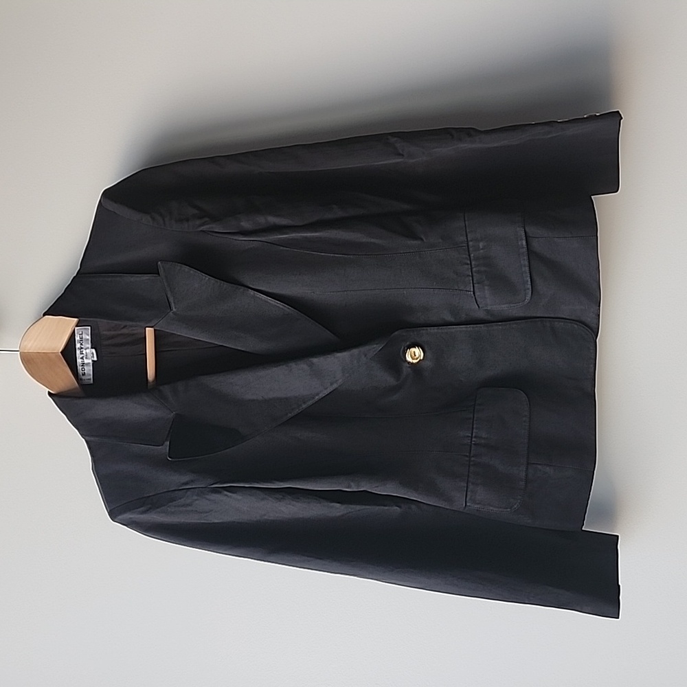 Vintage Sonia Rykiel Cropped Single Button Blazer Jacket